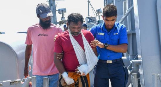 Navy Conducts Sea Rescue to Save Fisherman
